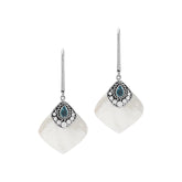 AE-1201-MOP Sterling Silver Earring With Mother Of Pearl Jewelry Bali Designs Inc